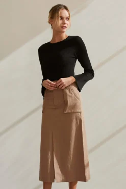 Alice Cotton Midi Skirt