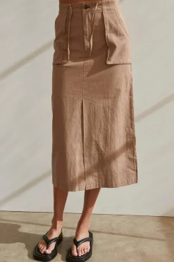 Alice Cotton Midi Skirt