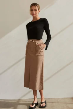 Alice Cotton Midi Skirt