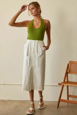 Alice Cotton Midi Skirt