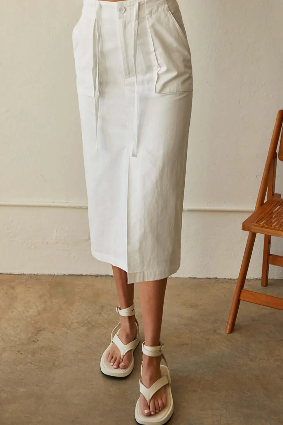Alice Cotton Midi Skirt