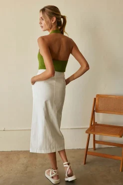 Alice Cotton Midi Skirt