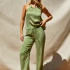 Amelia Pull On Cupro Pants