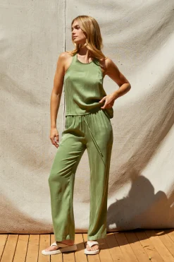 Amelia Pull On Cupro Pants