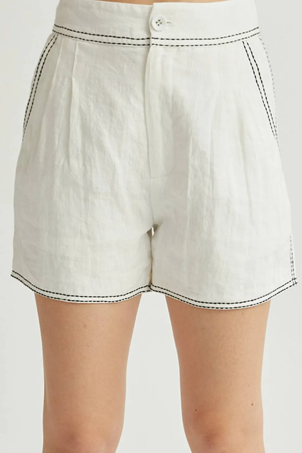 Angela Contrast Stitch Shorts