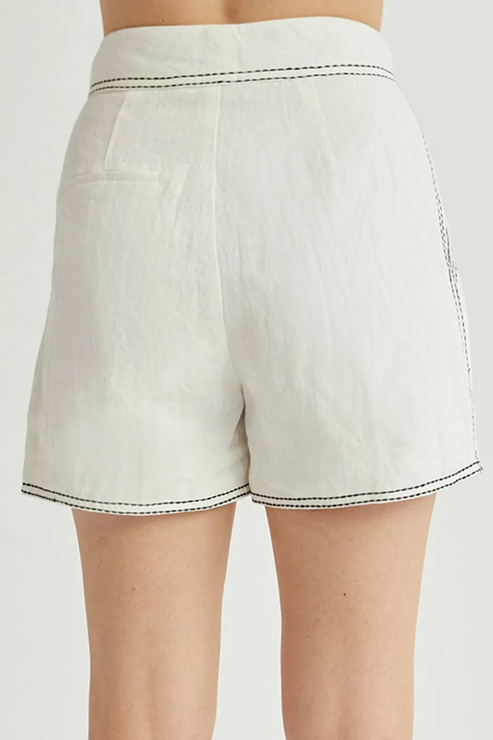 Angela Contrast Stitch Shorts
