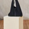 Anna Contrast Stitch Hobo Bag
