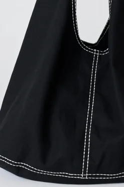 Anna Contrast Stitch Hobo Bag