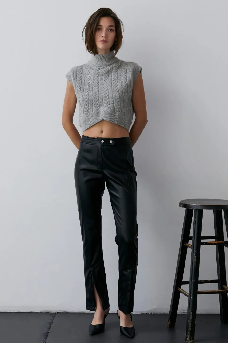 Anna Mock Neck Sweater