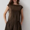 Ari Knit Plisse Set