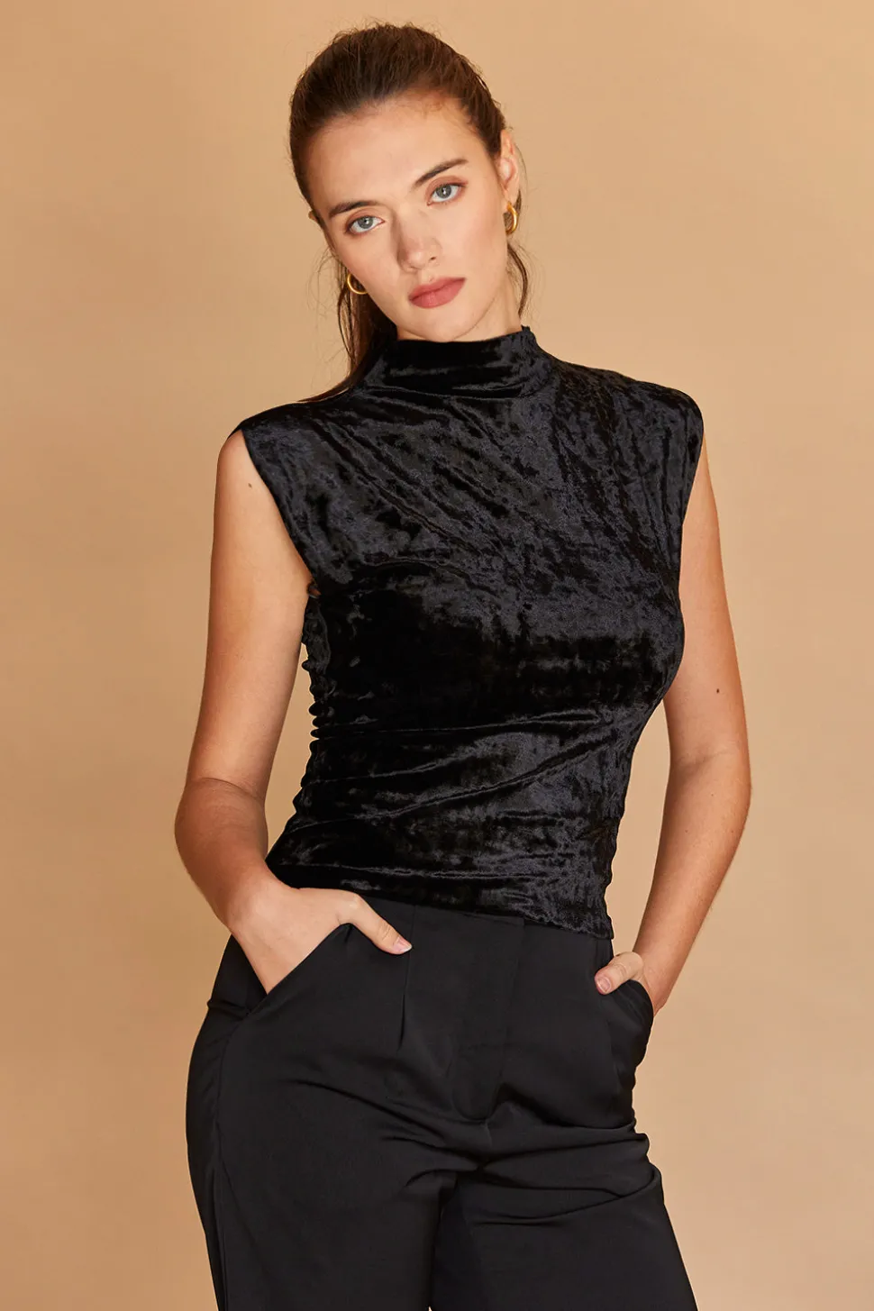Arlet Crushed Velvet Top