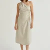 Aura One Shoulder Midi Dress