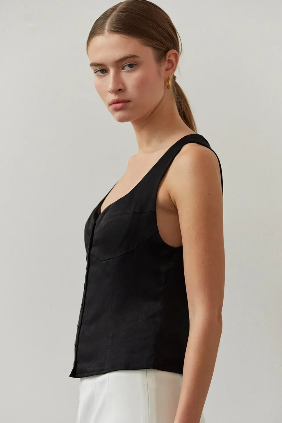 Ava Satin Tank