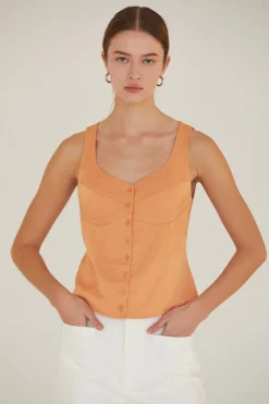 Ava Satin Tank