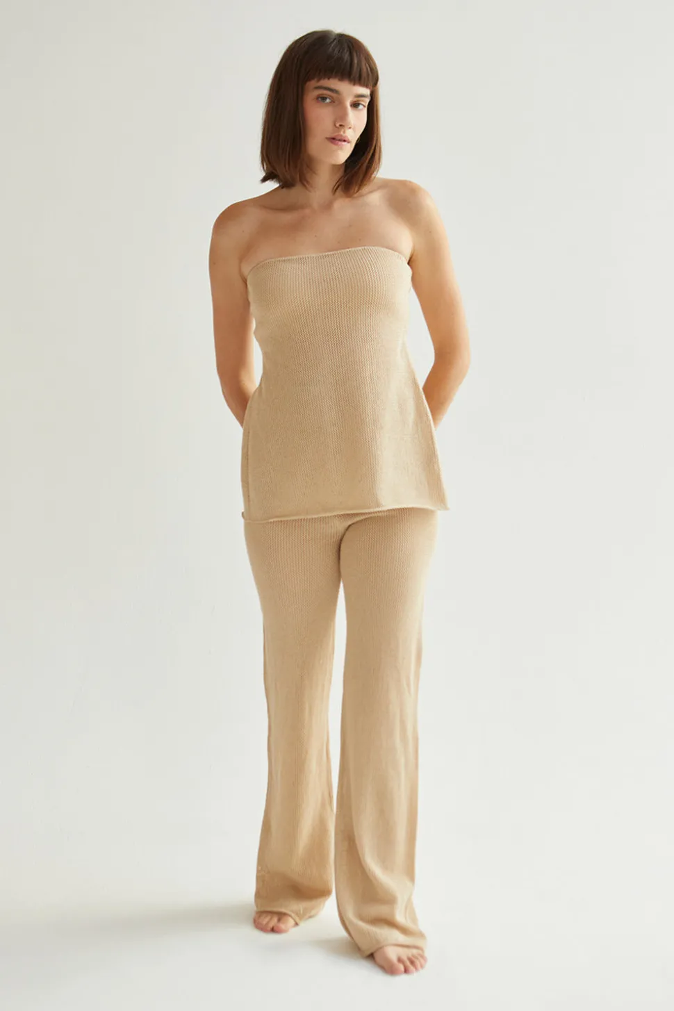 Beau Crochet Knit Pants
