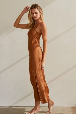 Bec Satin Maxi Dress