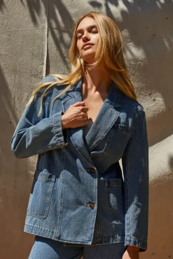 Brandi Denim Blazer Jacket