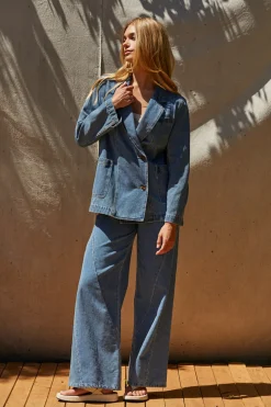 Brandi Denim Blazer Jacket