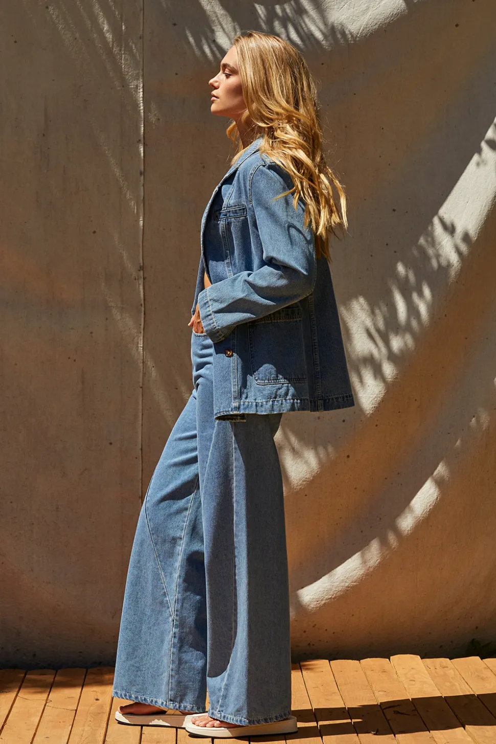 Brandi Denim Blazer Jacket