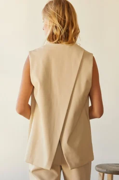 Brooklyn Vegan Leather Vest Jacket