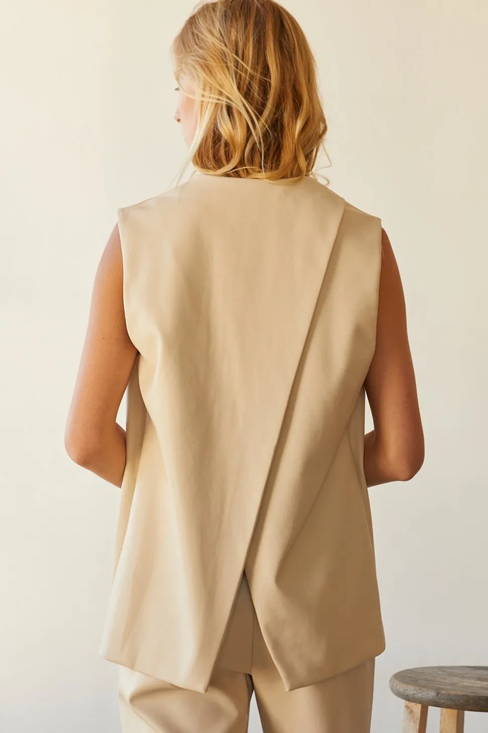 Brooklyn Vegan Leather Vest Jacket
