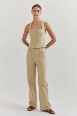 Candice Denim Halter Top
