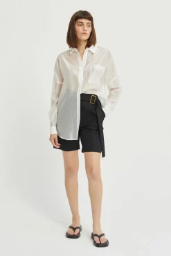 Candice Sheer Button Up Shirt
