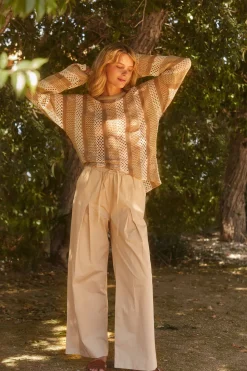 Carol Cotton Wide Leg Pants