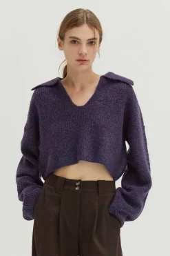 Carter Waffle Polo Sweater