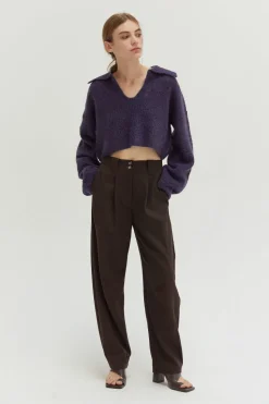 Carter Waffle Polo Sweater