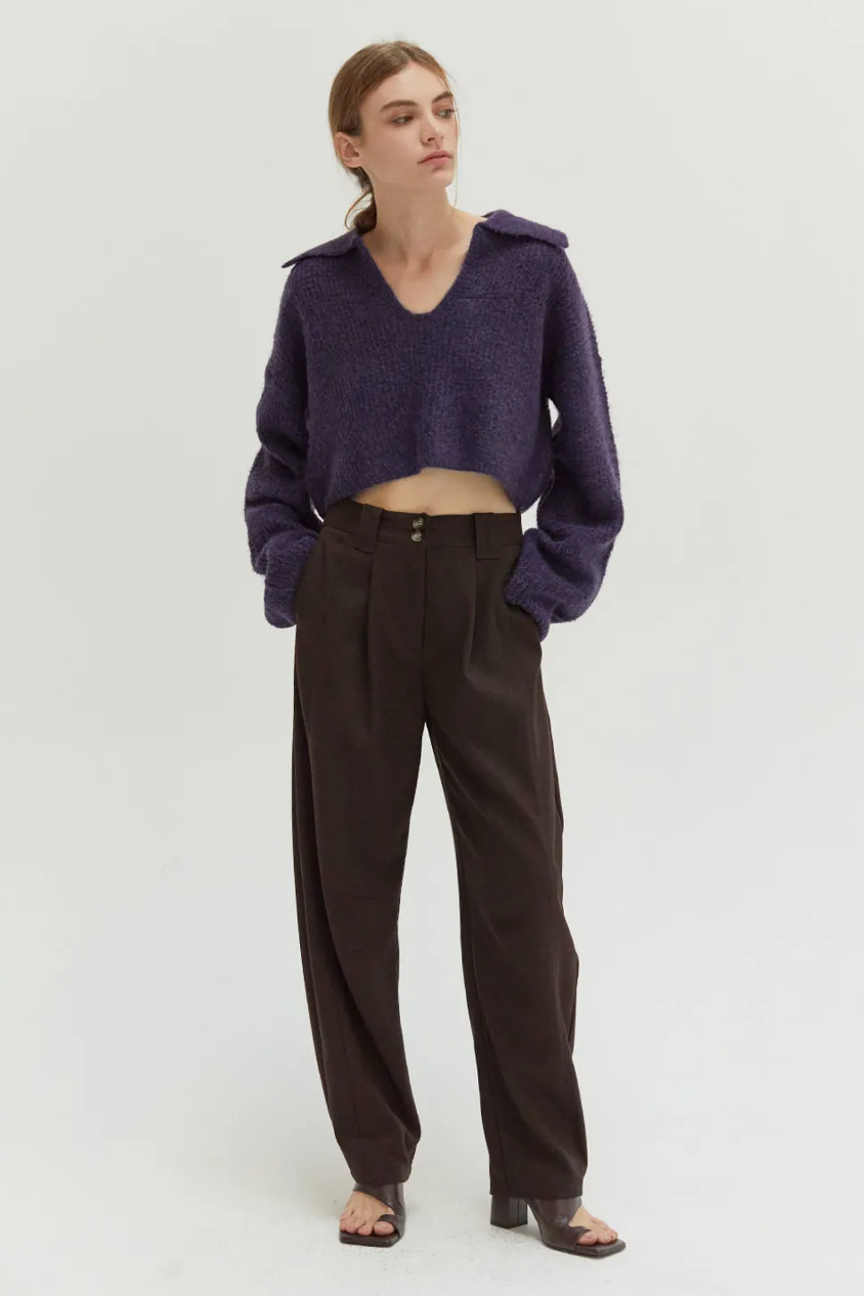 Carter Waffle Polo Sweater