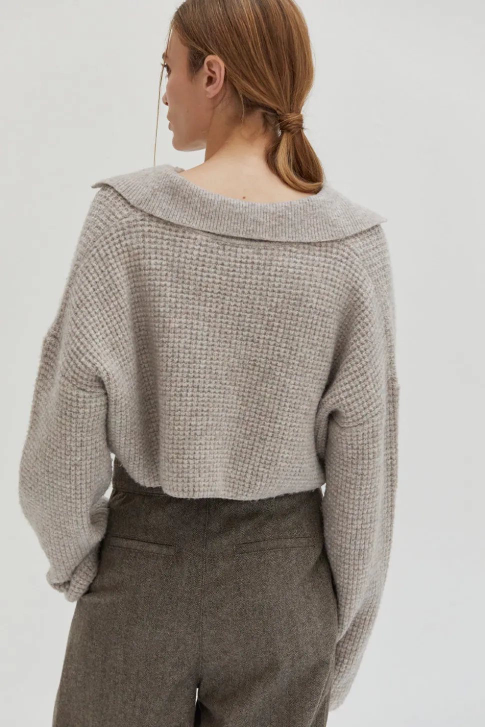 Carter Waffle Polo Sweater