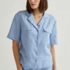 Clara Linen Button Up Top