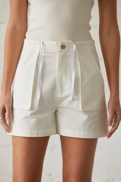 Cleo Utility Denim Shorts
