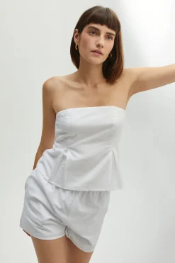 Courtney Linen Tube Top