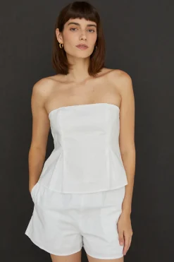 Courtney Linen Tube Top