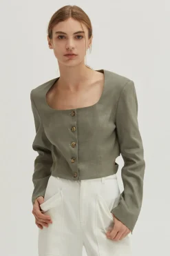 Crezensia Cropped Blazer