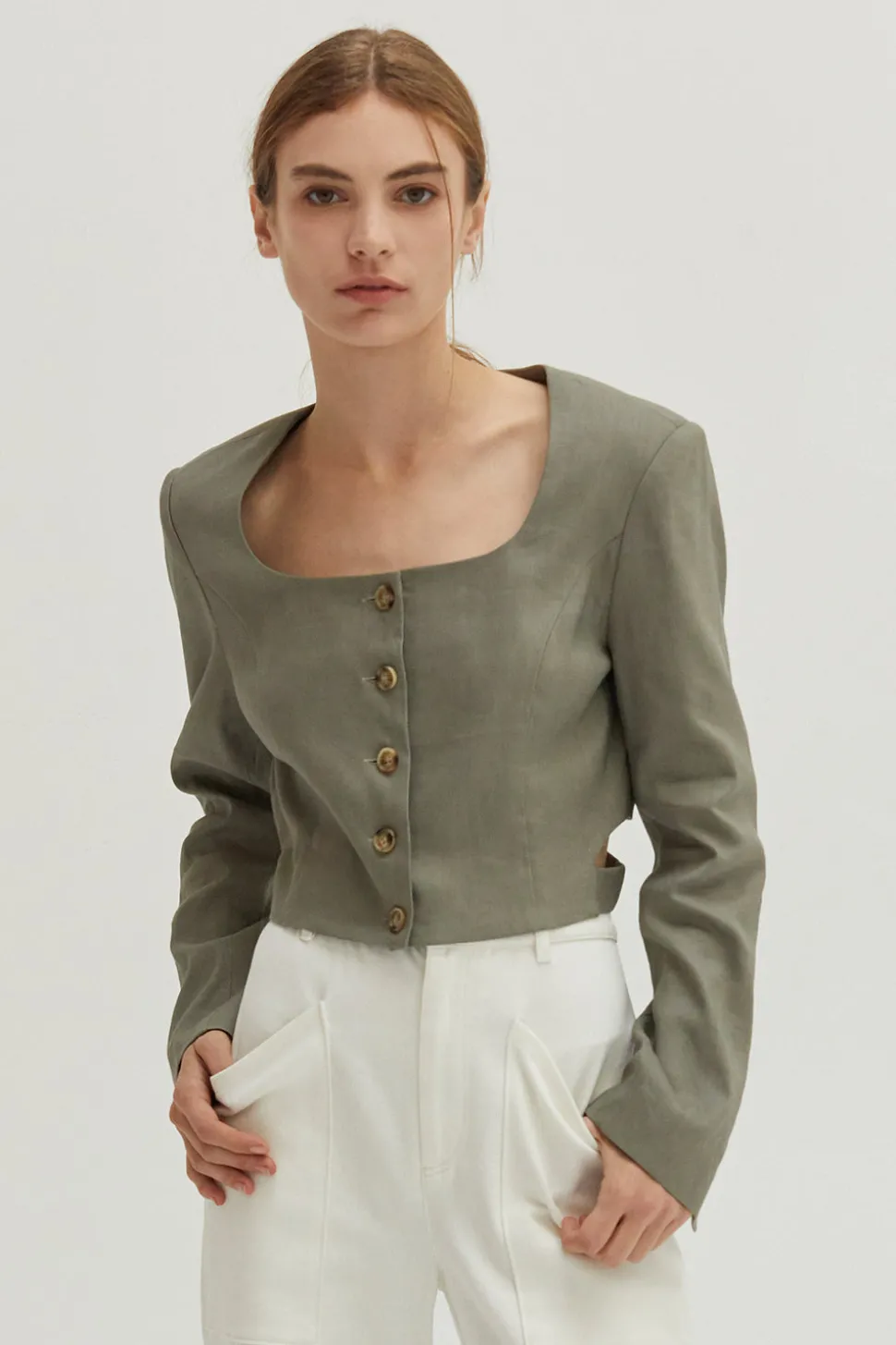 Crezensia Cropped Blazer