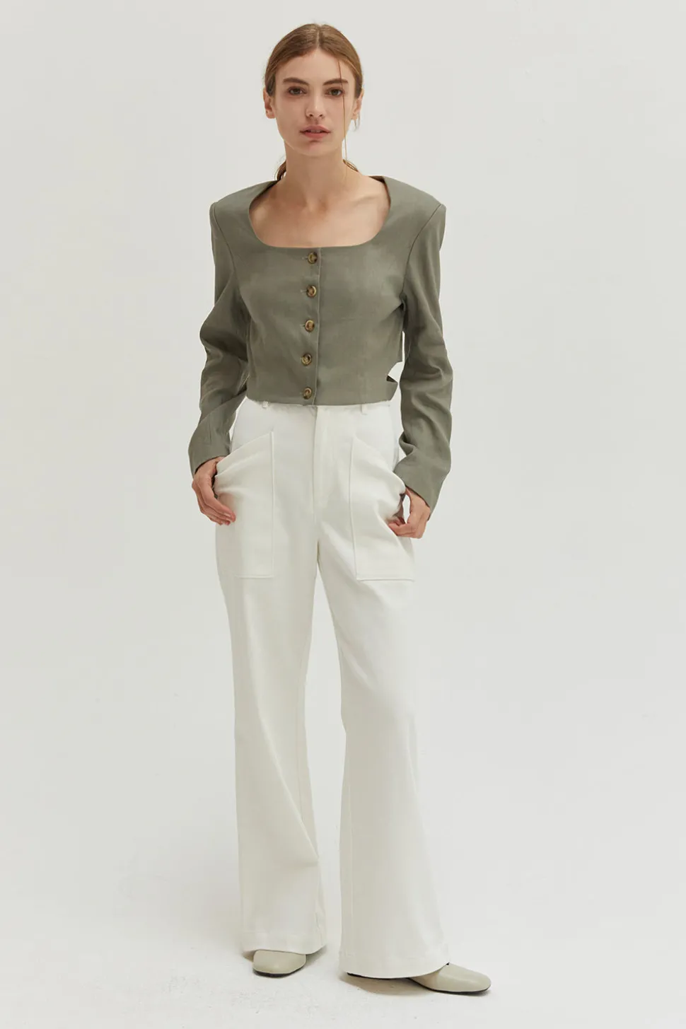 Crezensia Cropped Blazer