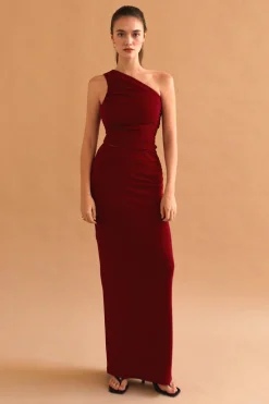 Cristi One Shoulder Knit Top & Skirt Set