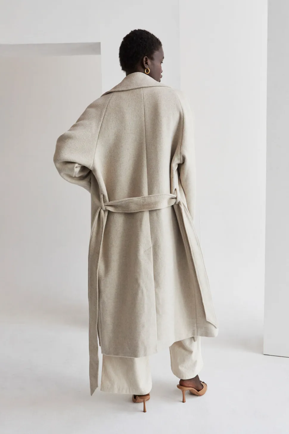Dakota Wool Blend Wrap Coat