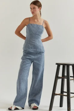 Dani Linen Wide Leg Pants