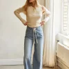 Danica Front Tie Denim Pants