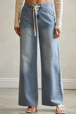 Danica Front Tie Denim Pants