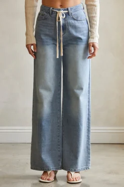 Danica Front Tie Denim Pants