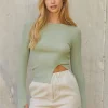 Darcie Front Split Knit Top