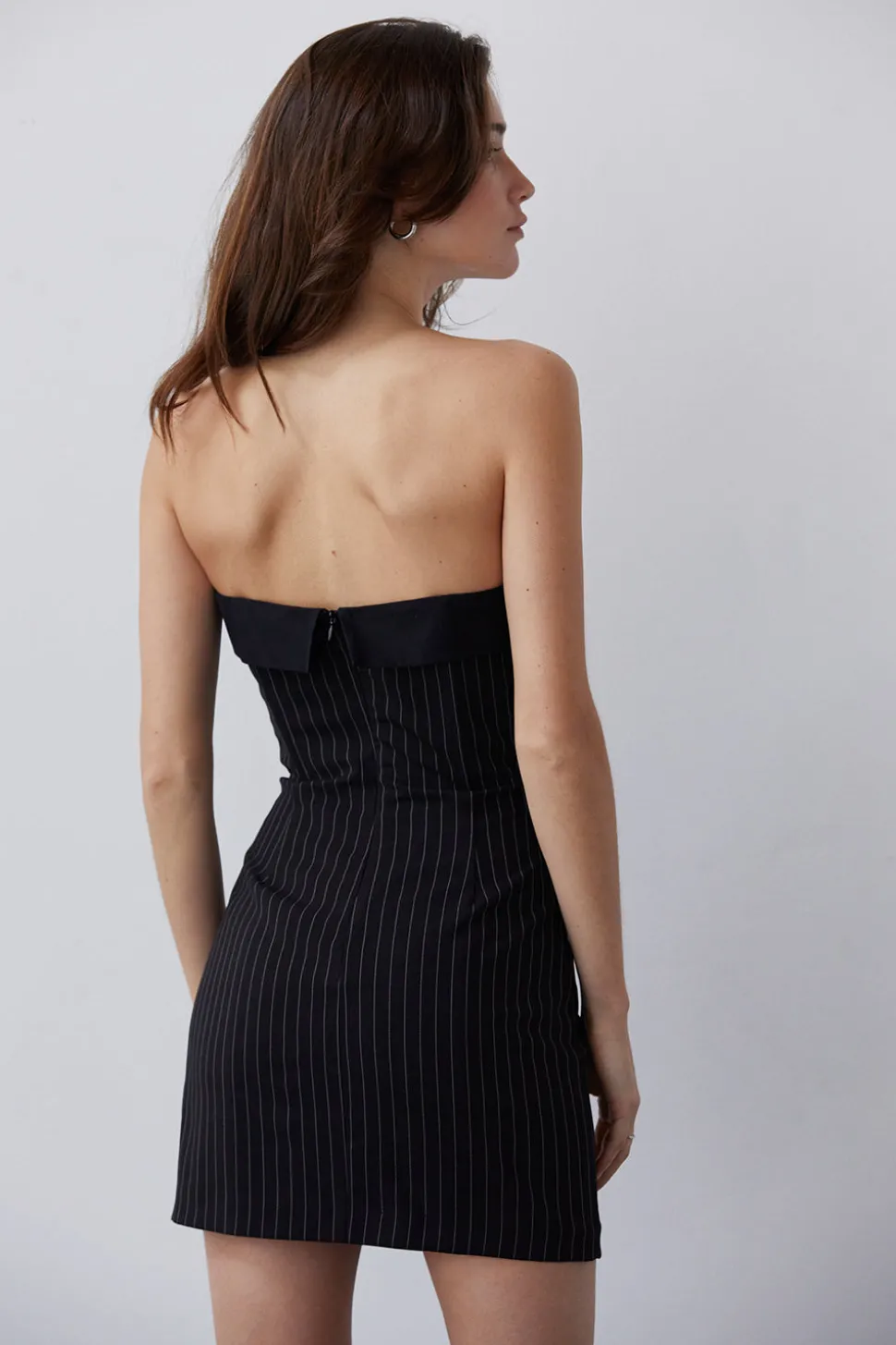 Devon Pinstriped Mini Dress