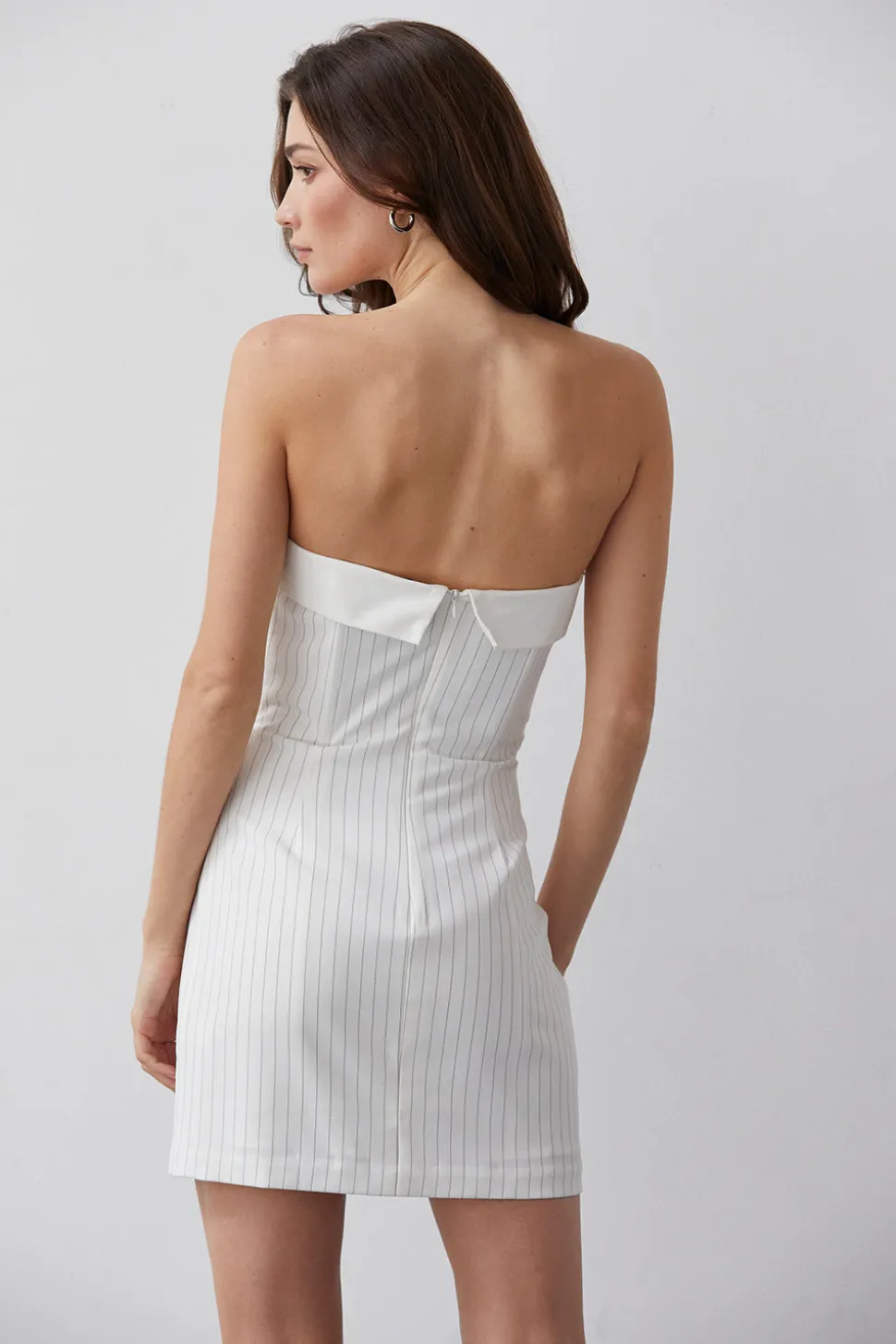 Devon Pinstriped Mini Dress
