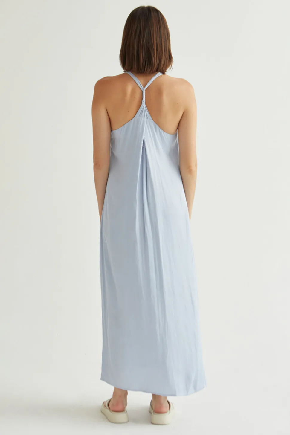 Diana Back Twist Slip Dress