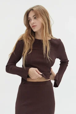 Drea Ribbed Knit Top